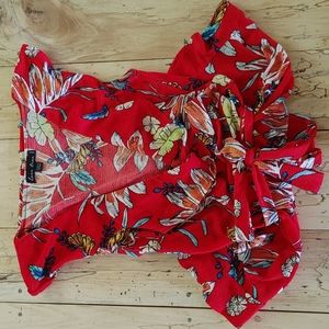 Boutique Vneck Hawaiian print Romper